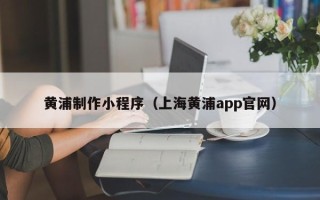 进贤黄浦制作小程序（上海黄浦app官网）